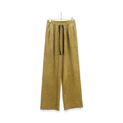 ANCELLM Aging Lace Double Panel Slacks "Mustard"