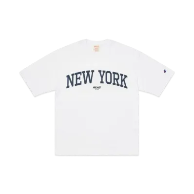PALACE x Champion Shop T-Shirt "New York White"