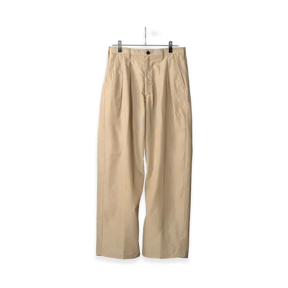 ANCELLM Hakeme Wide Slacks "Beige"