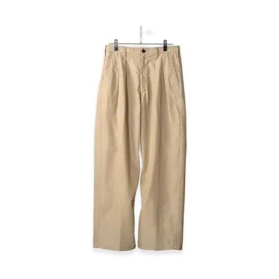 ANCELLM Hakeme Wide Slacks "Beige"