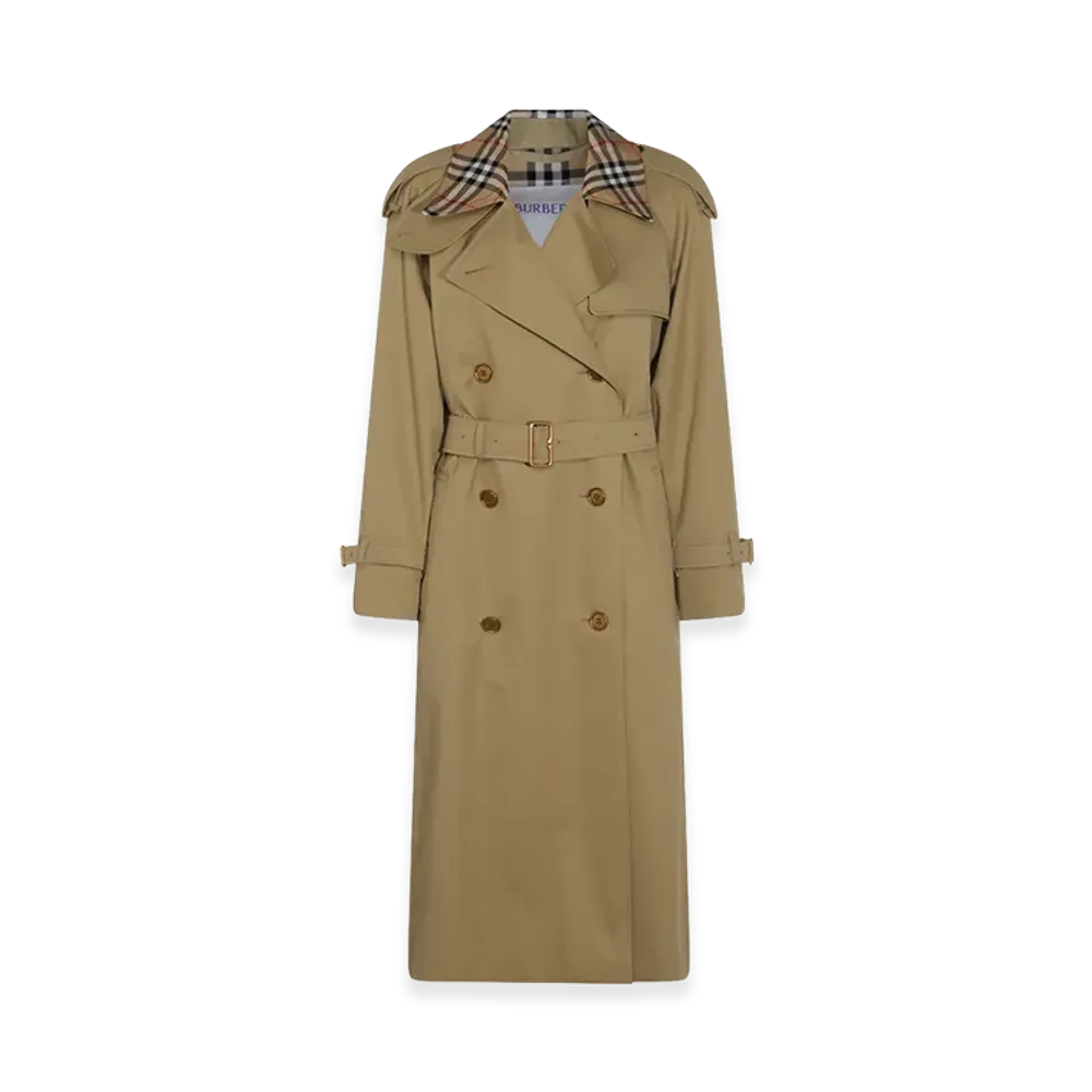 Burberry Women's Gabardine Trench Coat "Beige"