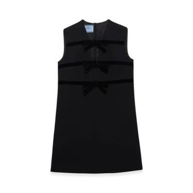 PRADA Women's Natte Mini-Dress "Black"