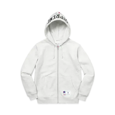 Supreme x Champion Arc Logo Zip Up Sweat "Ash Grey"