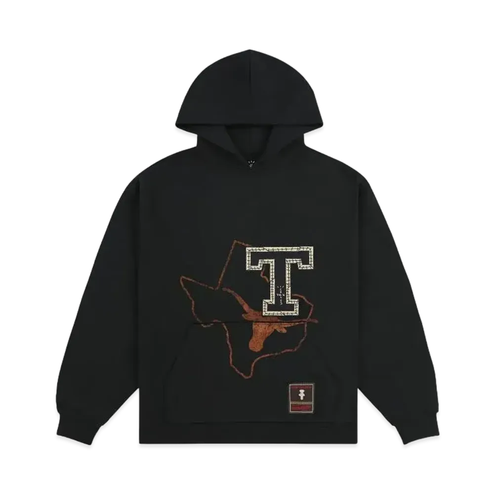 Travis Scott x M&N x University Of Texas Hoodie "Black"