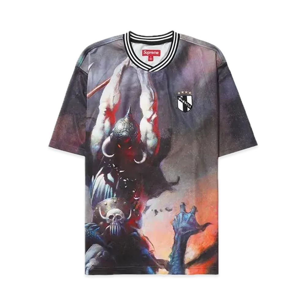 Supreme x Frank Frazetta Soccer Jersey "Death Dealer"