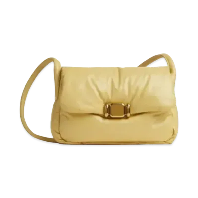 Bottega Veneta Pad Crossbody Bag "Butter"