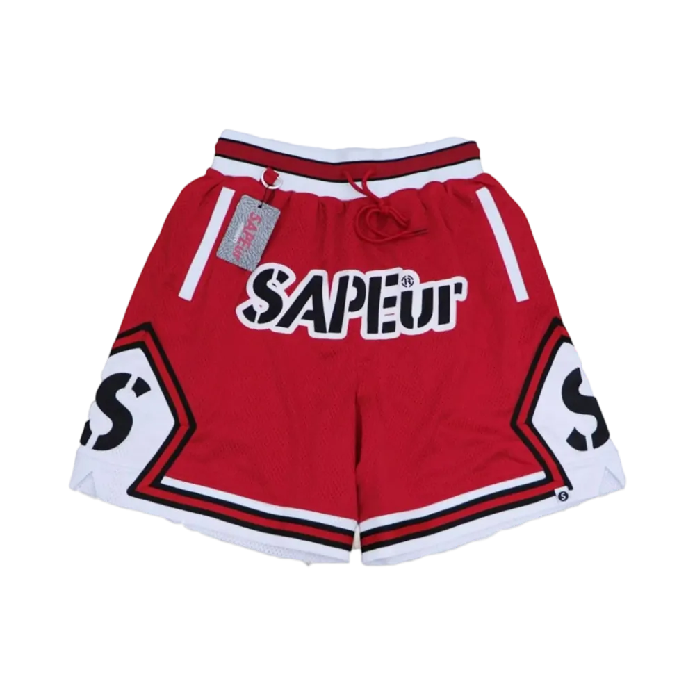 SAPEur Basket Shorts "Red"