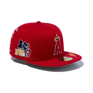 NEW ERA 59Fifty Shohei Ohtani American League MVP & Home Runs Leaders Los Angeles Angels "Scarlet/Gold"