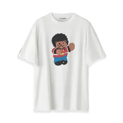 OUR LEGACY Box T-Shirt London Bear Print "White"