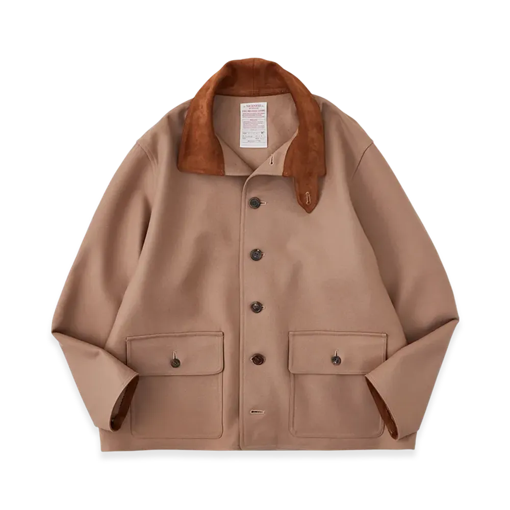 NICENESS Innes Horse Riding Melton Marine Jacket "Camel"