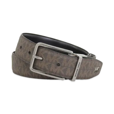 MICHAEL KORS 34mm CTFR Dress Belt "Brown/Black"