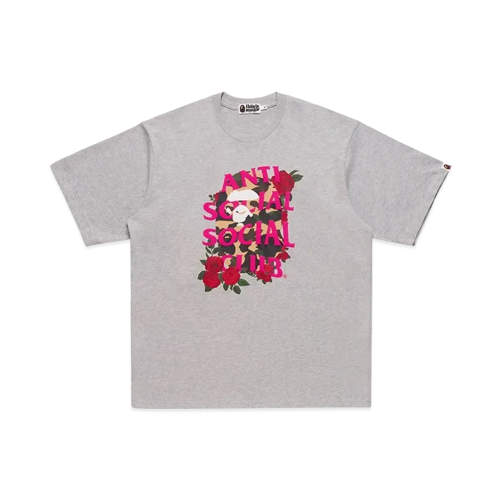 A BATHING APE x ANTI SOCIAL SOCIAL CLUB Assc Tee #1 "Gray"