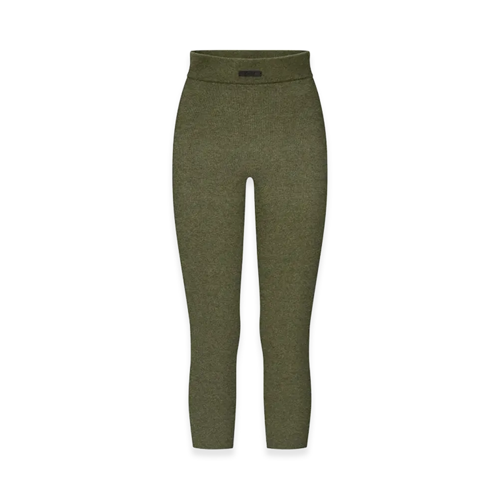 FEAR OF GOD ESSENTIALS Women's Rib Knit Capri "Moss"