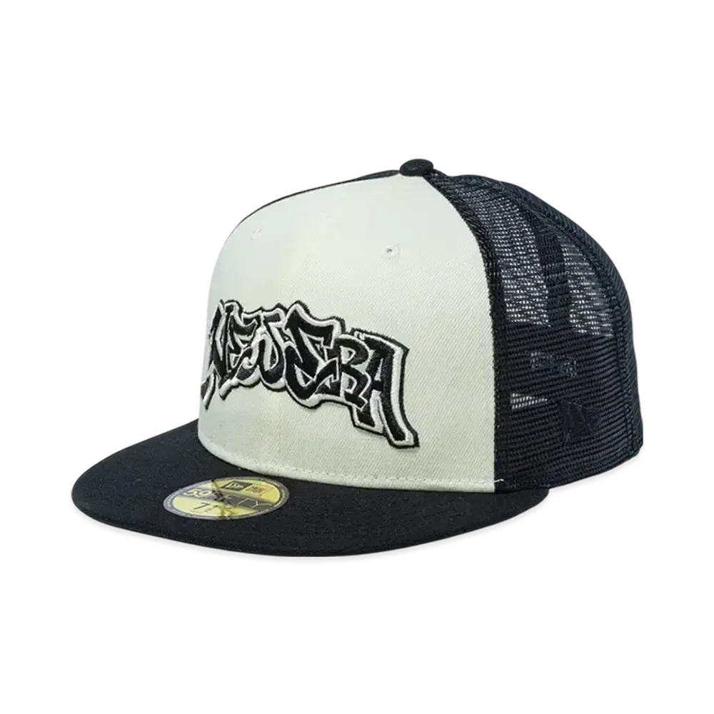 NEW ERA 59Fifty Tracker Slow Up Logo "Chrome/Black"