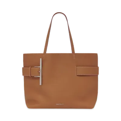 Alexander McQUEEN T-Bar Sling Shopper "Tan"