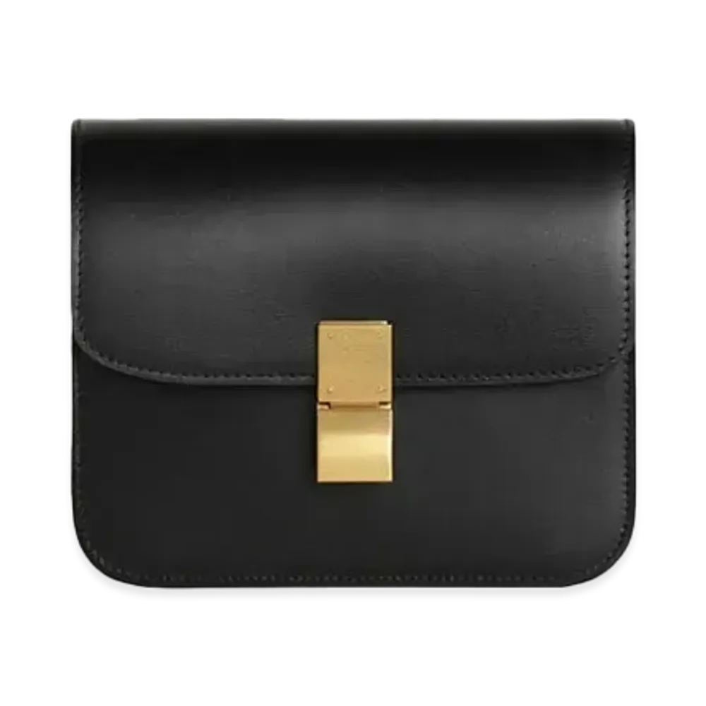 CELINE Teen Classic Bag in Box Calfskin "Black"