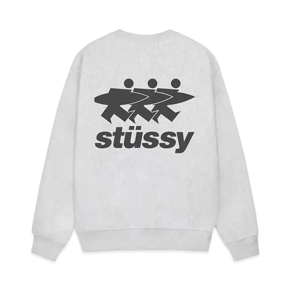 Stussy Surfwalk Crew "Ash Heather"