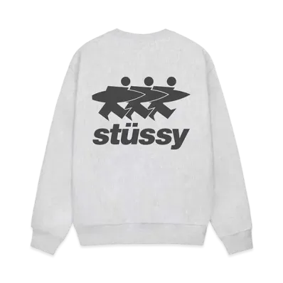 Stussy Surfwalk Crew "Ash Heather"