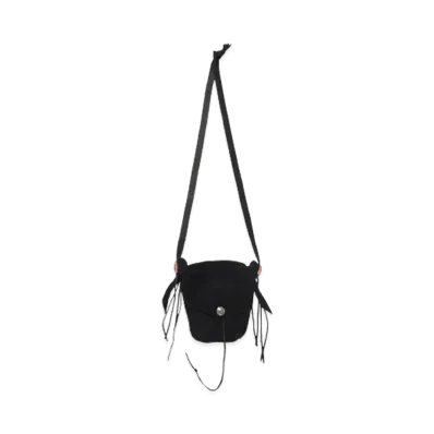 BOW WOW DEER SKIN BAG SUEDE "BLACK"