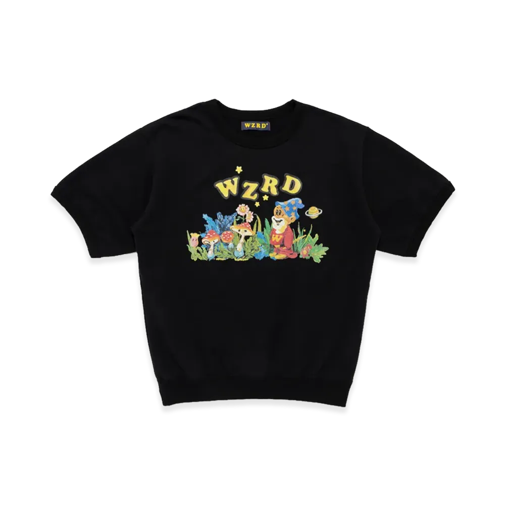 WZRD Short Sleeve Sweatshirt "Black"