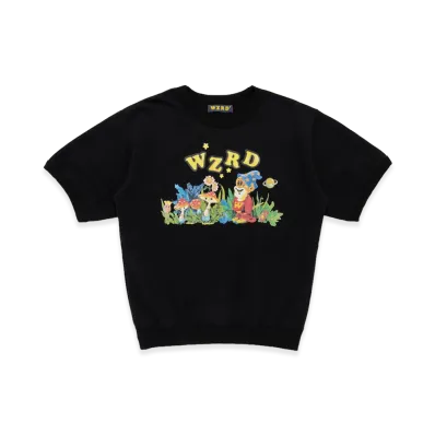 WZRD Short Sleeve Sweatshirt "Black"