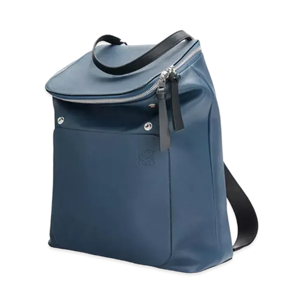 LOEWE Goya Backpack In Soft Grained Calfskin "Indigo"