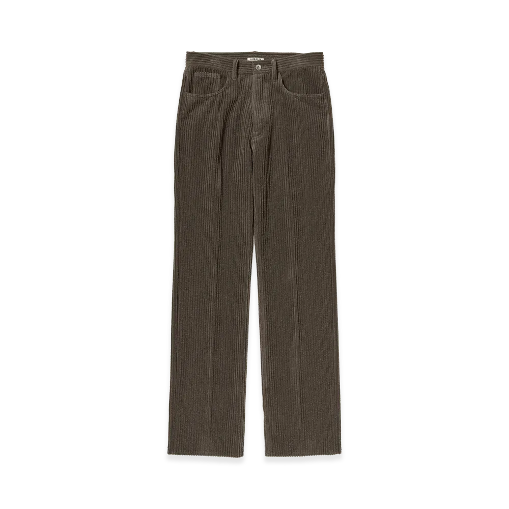 AURALEE Wool Cashmere Corduroy 5P Pants "Smoky Brown"