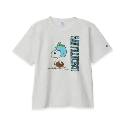 Champion x PEANUTS Reverse Weave Short Sleeve T-Shirt 25SS "Oatmeal"