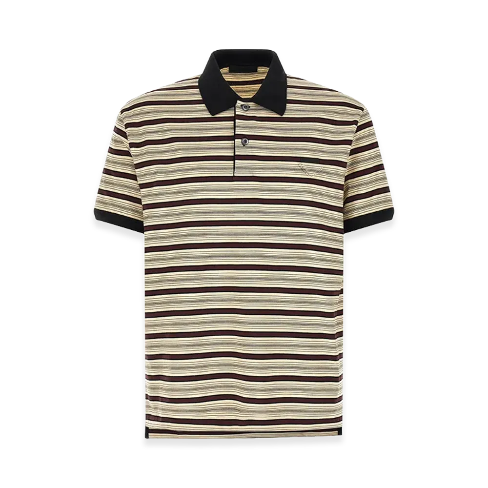 PRADA Striped Polo Shirt "Multicolor"