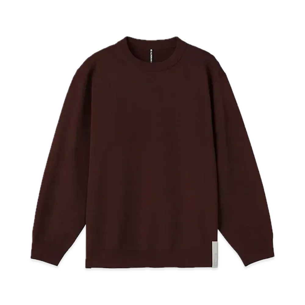 DESCENTE ALLTERRAIN Knit Sweater "Burbundy"