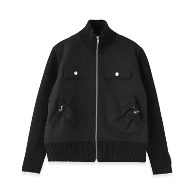 X-Girl Women's Ribbed Sleeve Woven Jacket "Black"