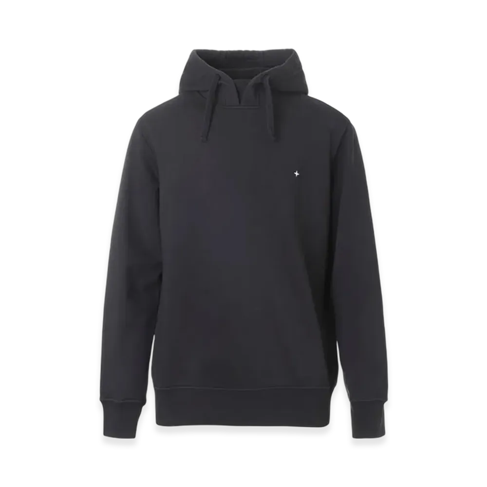 Stone Island 61651 Garment Dyed Hooded Sweatshirt - 22SS "Black"