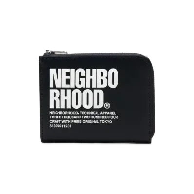 NEIGHBORHOOD ID L-Shaped Fastener Wallet "Black"