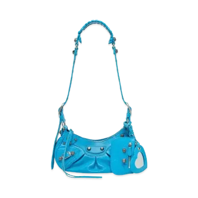 BALENCIAGA Le Cagole XS Shoulder Bag "Blue"