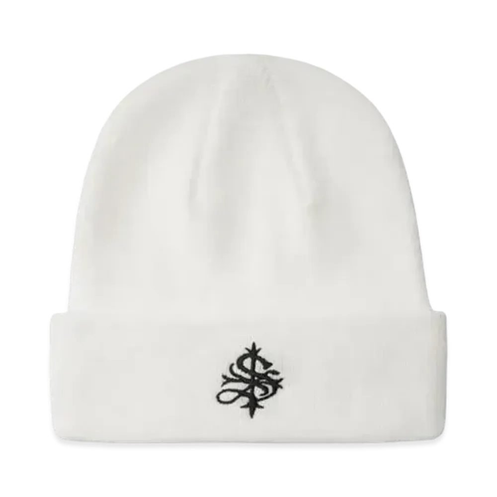 SUPPLIER Cross Logo Beanie "White"