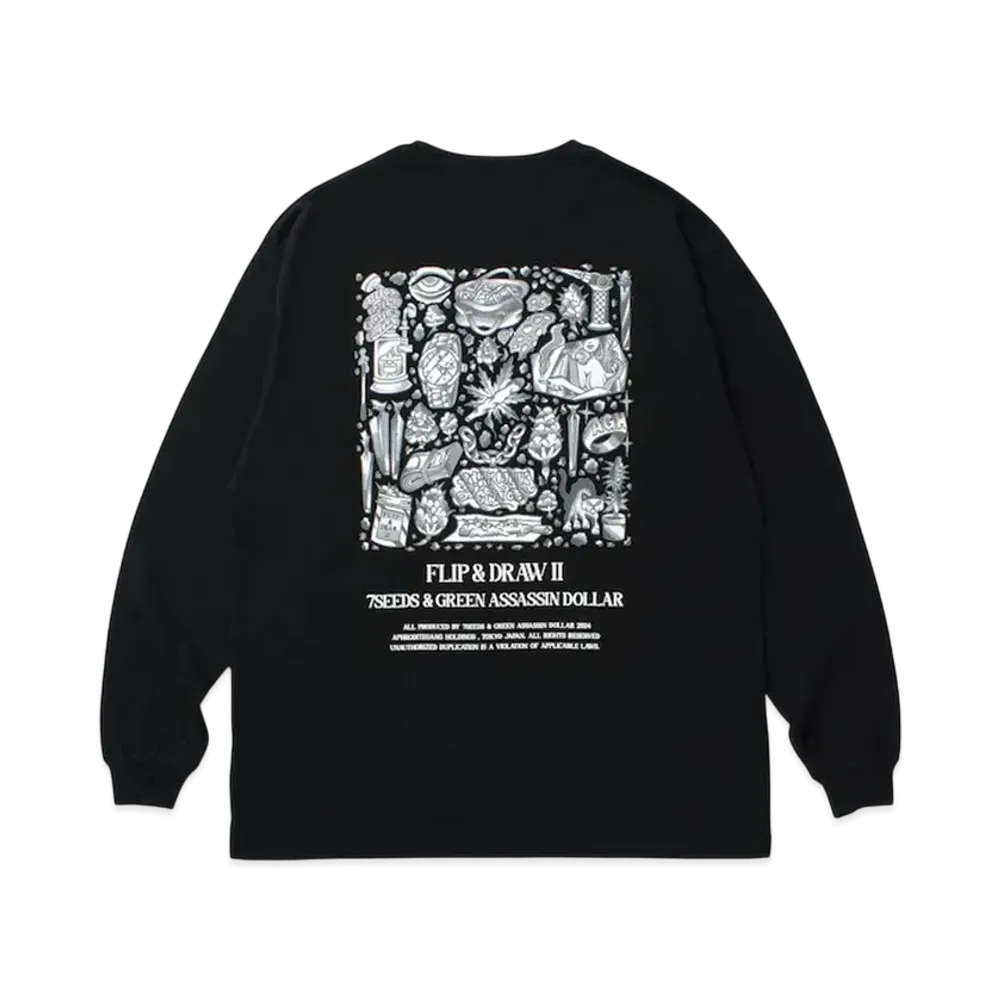 APHRODITEGANG UE The Parlour x Budspool Flip&Draw Ii L/S Tee "Black"