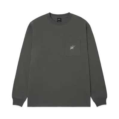 HUF Spring 24 Od Script Pocket Ls Tee "Black"