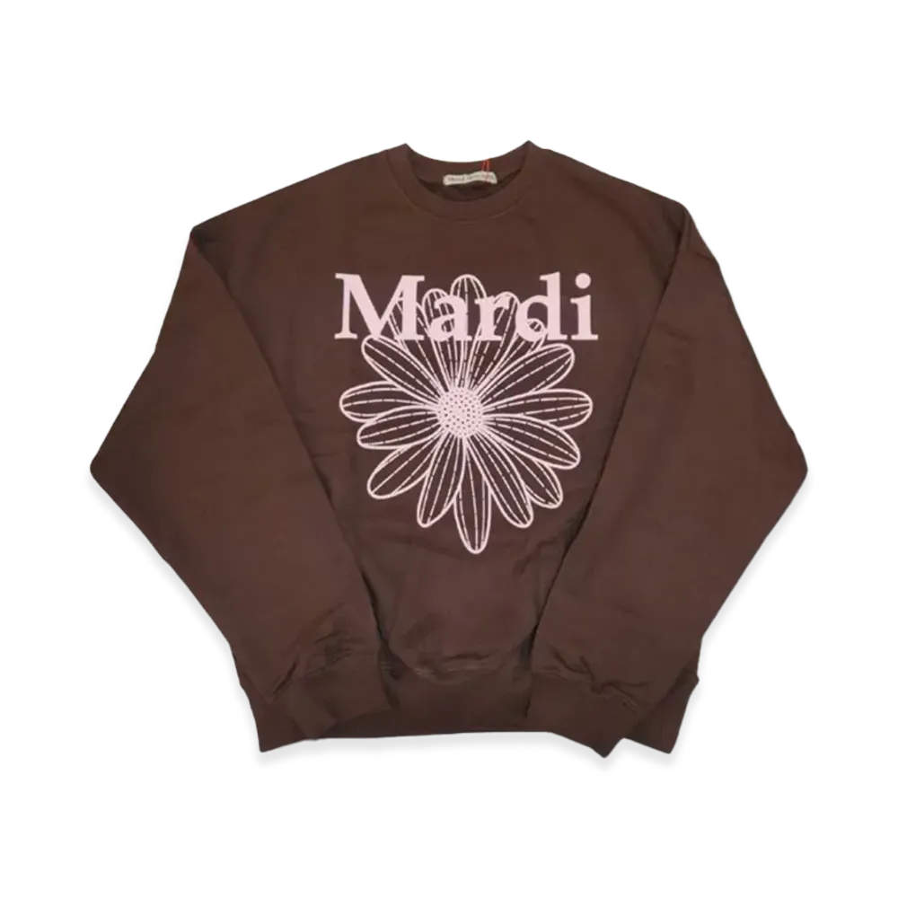 Mardi Mercredi Sweatshirt Flowermardi "Brown Palepink"