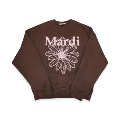 Mardi Mercredi Sweatshirt Flowermardi "Brown Palepink"