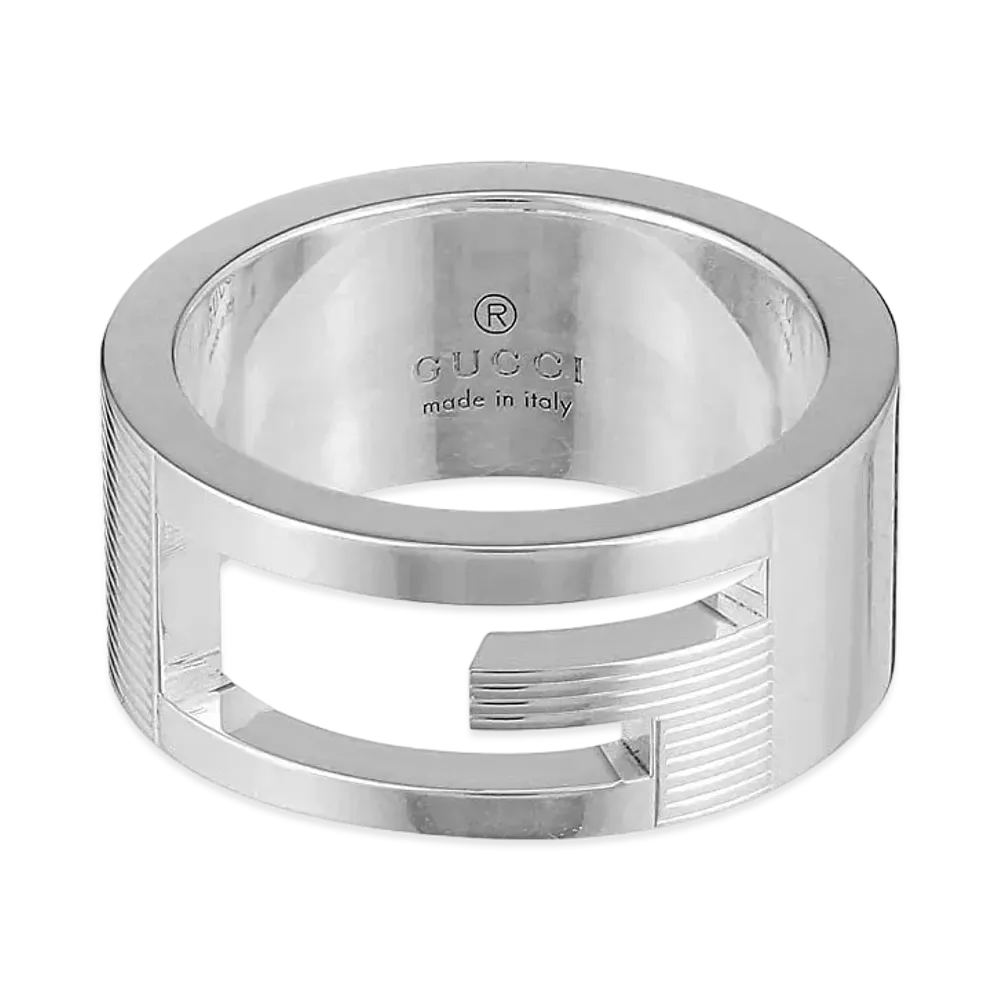 Gucci Branded Regular G ring "Silver"