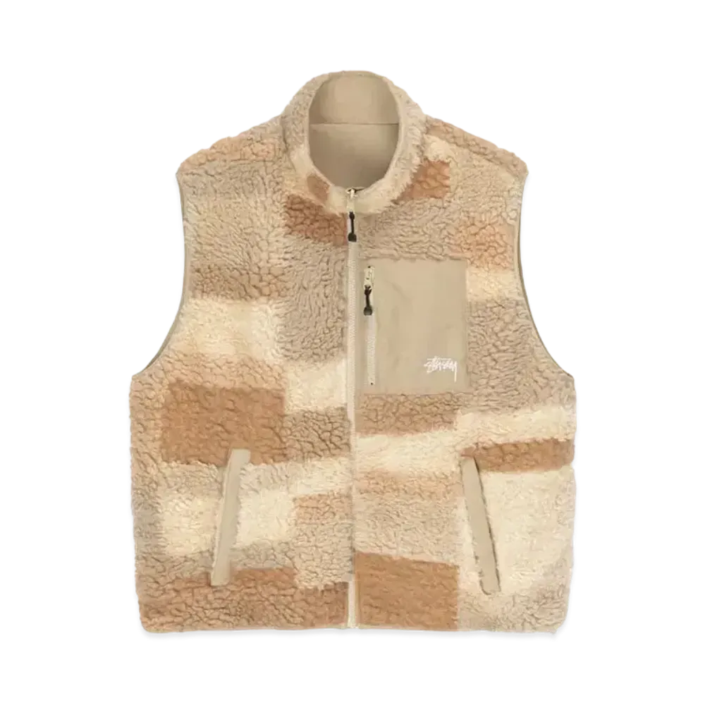 Stussy Colorblock Reversible Vest "Khaki"