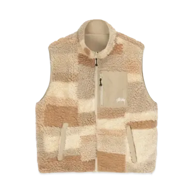 Stussy Colorblock Reversible Vest "Khaki"