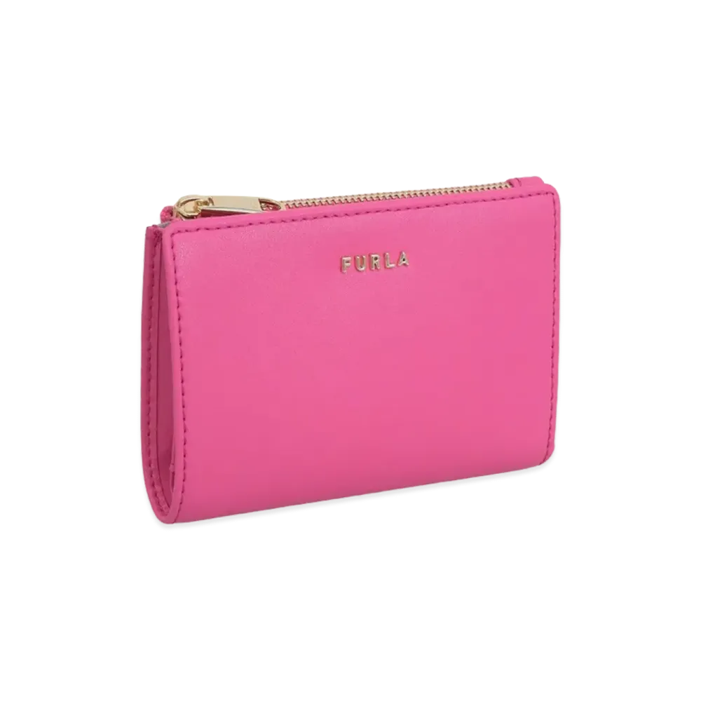 FURLA Classic S Bi Fold W/Zip "Pink"