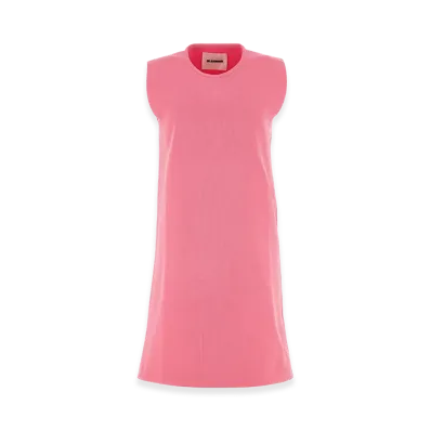 Jil Sander Women's Fluo Pink Polyester Mini Dress "Pink"