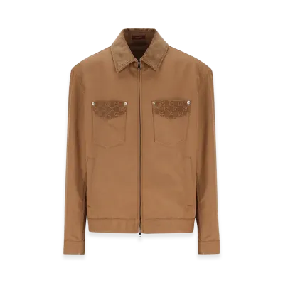 GUCCI Biscuit Cotton Jacket "Camel"