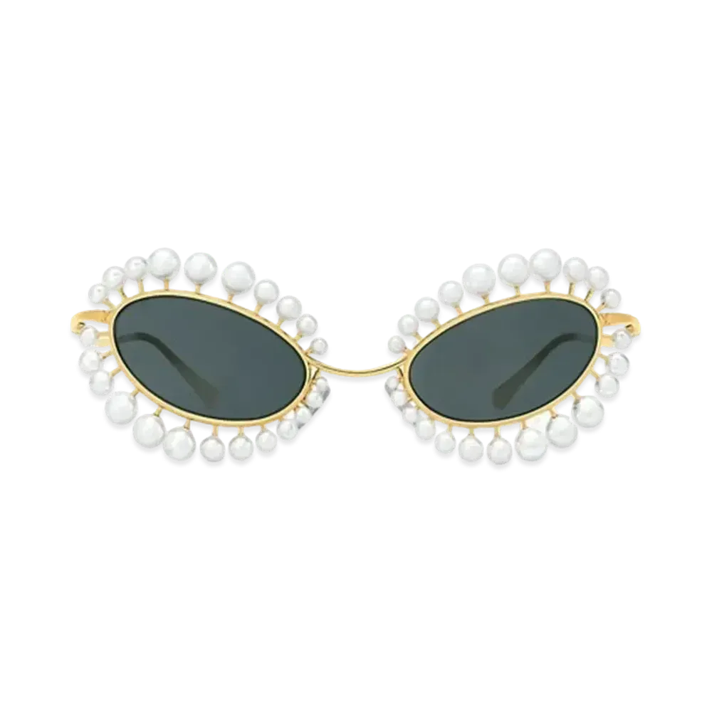 Louis Vuitton LV Wire Pearls Sunglasses "Gold"