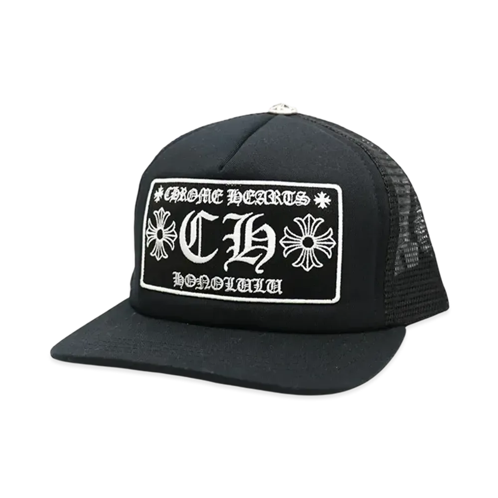 Chrome Hearts CH Trucker Cap Honolulu Exclusive "Black"
