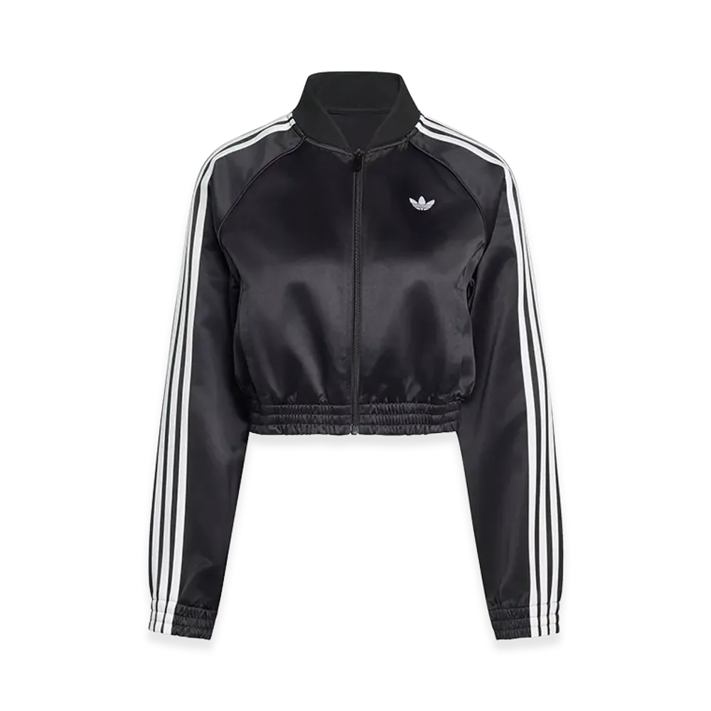 adidas Women's Satin SST Jacket "Black/White"