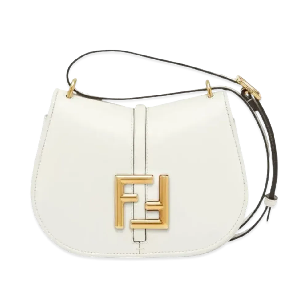 FENDI Camon Small Leather Bag "White"