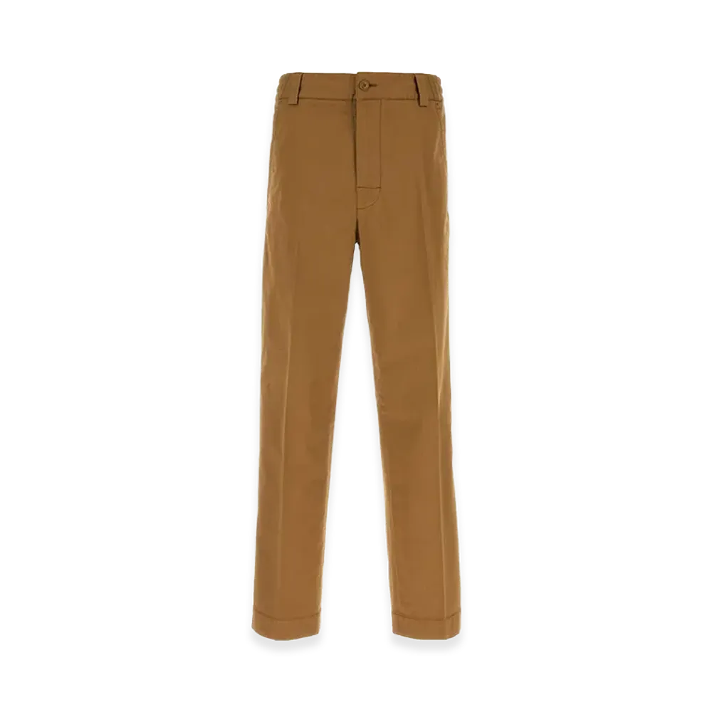 MONCLER Tailored Cotton Pants "Camel Beige"